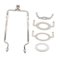 thumbnail image 4 of Harp de sombra de lámpara, soporte de lámpara de lámpara de lámpara ajustable accesorios de iluminación profesional accesorios de la lámpara soporte argén, 4 of 8