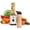 White, variant on Moss & Stone Single Serve Blender, 400W Powerful Smoothie & Shake Maker, White & Red 20oz