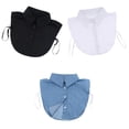 thumbnail image 1 of Cuello falso de duradero Blusa con cuello de desmontable Medio Zulema Collar falso de algodón para mujer, 1 of 8