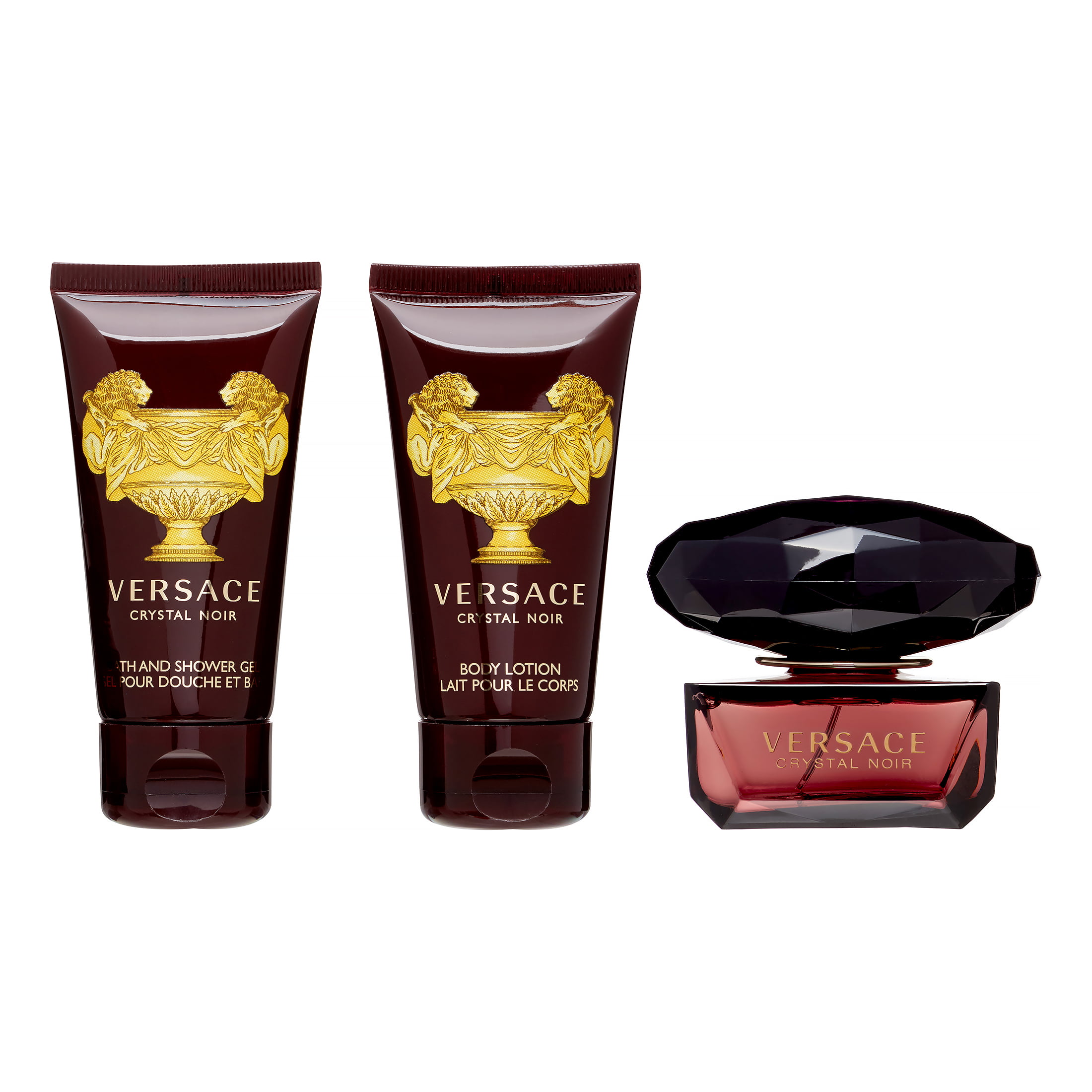 Nodig uit gek troon Versace Crystal Noir Perfume Gift Set for Women, 3 Pieces - Walmart.com