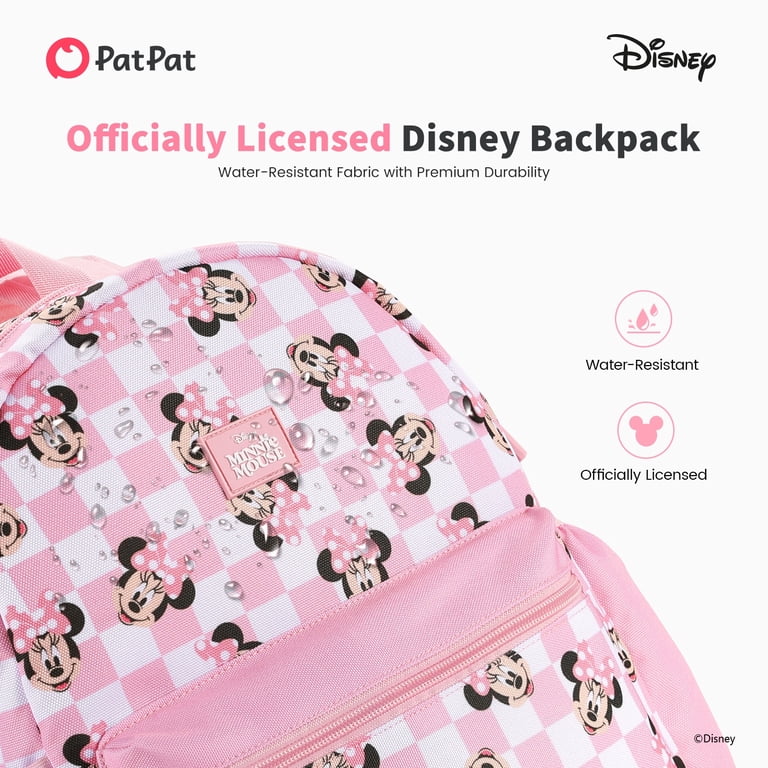 Disney Minnie Mouse Water-Resistant Kids Backpack, Pink photo 4