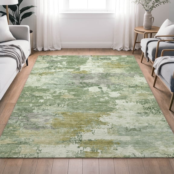 Addison Rugs Chantille Indoor/Outdoor Transitional Abstract Aloe Machine Washable Rectangle Rug, 10' x 14'