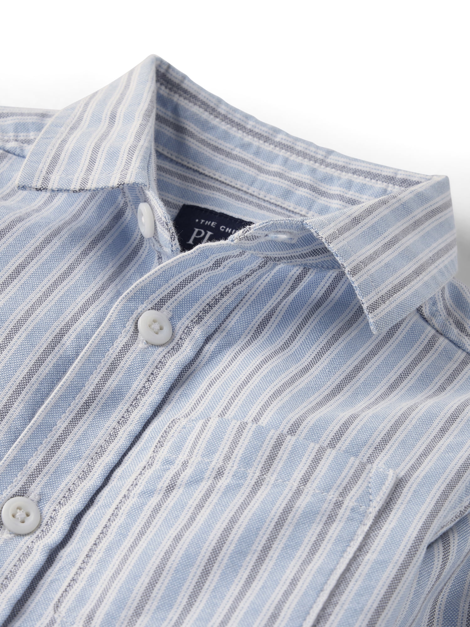 The Children's Place Baby & Toddler Boys Long Sleeve Oxford Button Up Shirt, Sizes 6M-5T