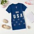 thumbnail image 6 of Grblisyd Red White and Blue Dress for Girls Patriotic Short Sleeve Crewneck A Line Dresses Independence Day 250 Anniversary USA Flag Outfits, 6 of 6
