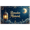 thumbnail image 3 of Ramadan Mubarak Eid Moon Lantern Decorative Banner Party Supplies Backdrop Islamic Celebration Event Decoration Photography Props, 3 of 8