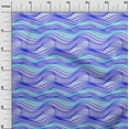 thumbnail image 3 of oneOone Velvet Medium Blue Fabric Abstract Stripe Craft Projects Decor Fabric Printed By The Yard 58 Inch Wide, 3 of 5