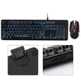 thumbnail image 4 of Juego De Teclado Y Mouse Para Juegos Con Luz De Carga Inalámbrica 620 Usb 104 Teclas Azul Moyic EL007163-00, 4 of 6