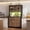 Black+Brown, variant on 66" Tall Kitchen Pantry Cabinet, Modern Hutch with Charging Station, Coffee Bar Storage with Glass Doors & Drawers