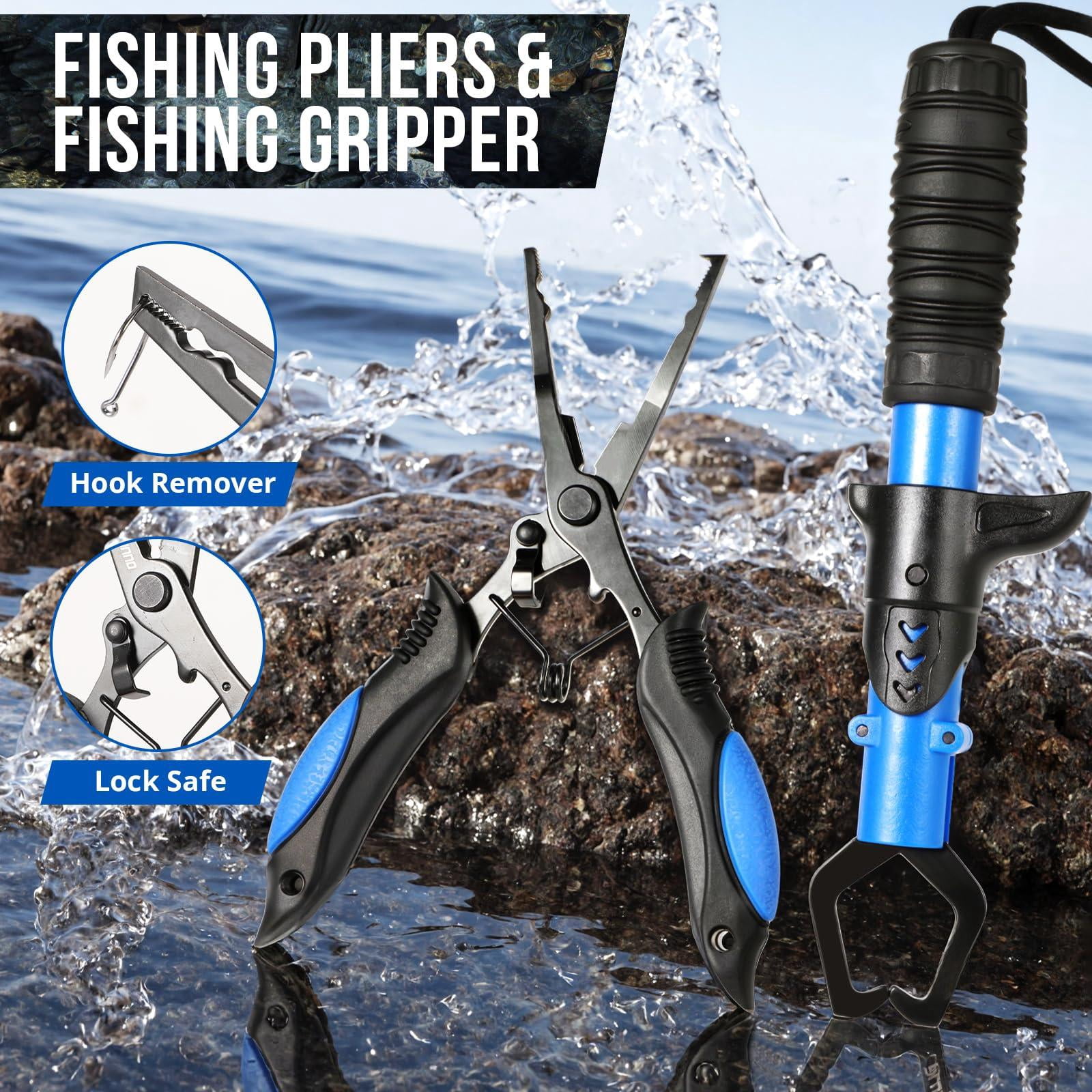 Fishing Backpack With Rod &tackle Boxes  Waterproof Sling Tackle Bag For Fish Gear Holder Gifts Men Lures Pliers Lip Gripper.