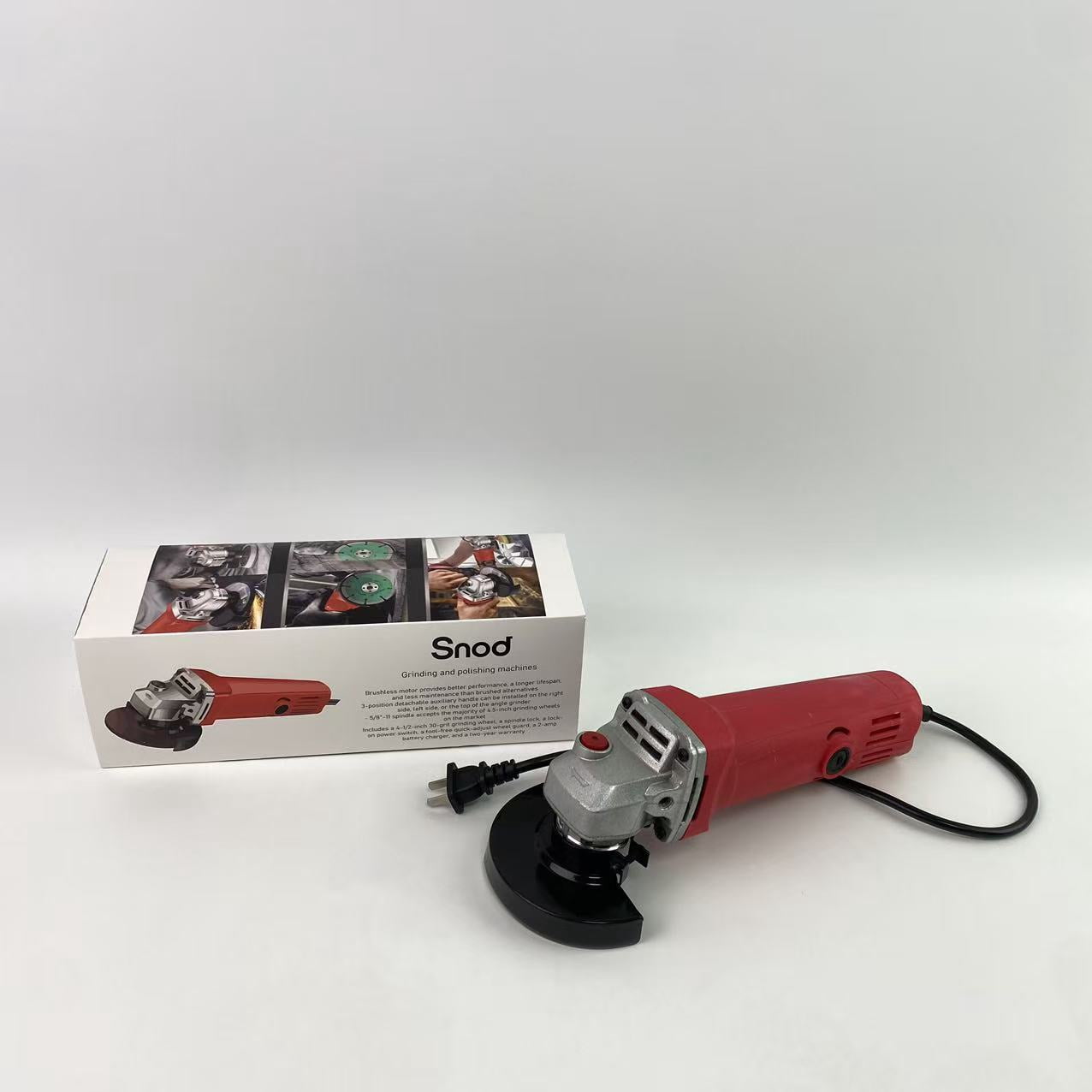 Snod Grinding and polishing machines,Variable-Speed Angle Grinder with Paddle Switch, Black