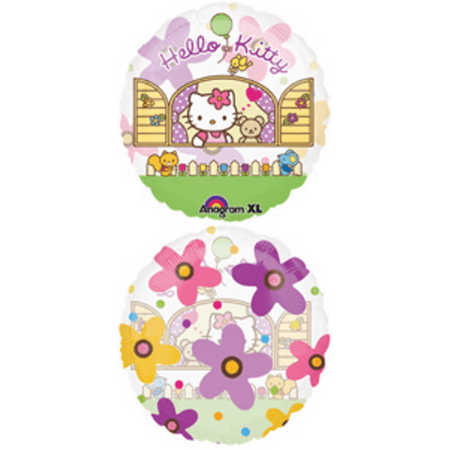 26" HELLO KITTY Double Sided Balloon • Large Foil Mylar Balloon • Party Supplies Decorations Foil Mylar Balloon