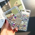 thumbnail image 4 of Compatible with Galaxy Z Flip 4 Case Cute Bling Glitter for Women Girls 3D Rhinestone Dimaond Girly Handmade Perfume Bottle Flower Gem Fashion Luxury Shiny Sparkle Crystal Phone Case, 4 of 6