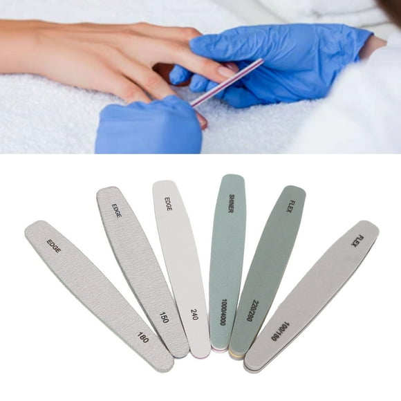 Nail File, Curved Nail Buffer File Tool Washable for DIY