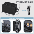 thumbnail image 4 of Large Travel Toiletry Bag for Men and Women, Water Resistant Shaving Bag for Toiletries Accessories, Hanging Storage Bag Dopp Kit Travel Bag for Cosmetics Toiletries Brushes Tools, Black, 4 of 7