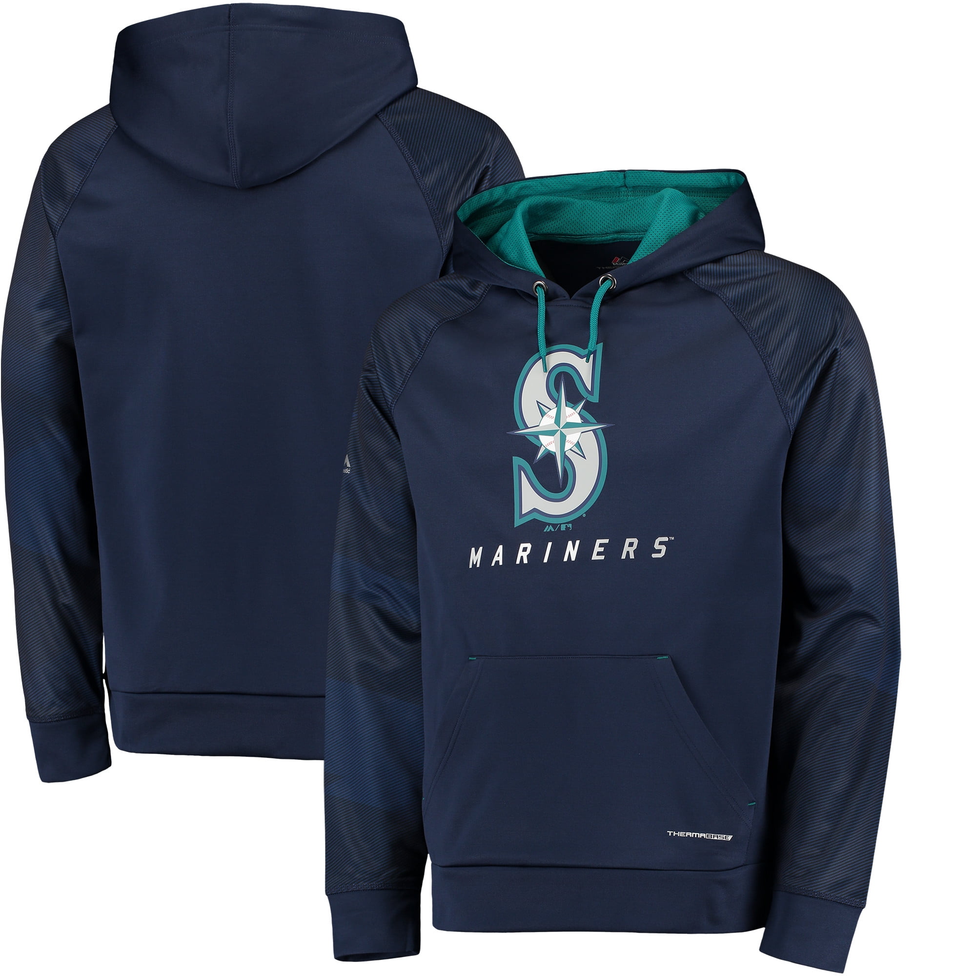 Seattle Mariners Majestic MLB "Armor 2" Men's Pullover Hooded Sweatshirt by Majestic