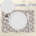thumbnail image 3 of Ambesonne Digital Place Mats Set of 4, Coffee Words Cafe Shop, Standard Size, Dark Brown Caramel, 3 of 6