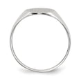 thumbnail image 2 of 14K White Gold Ring Band Signet 10.0x9.0mm Open Back, 2 of 5