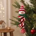 thumbnail image 6 of Christmas Spiral Snowman Crochet Kit with Soft Yarn, 1 Set, Red, White, and Green, for Holiday Crafting, Diy Decoration Kit, 6 of 7