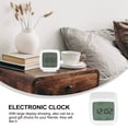 Moluckfu Aesthetic White Digital Clock with Large Display for Home Use ...