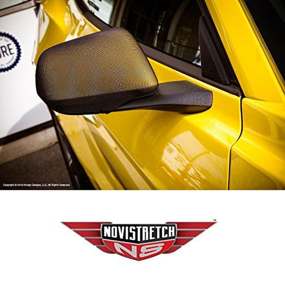 Mustang 6th Generation NoviStretch Mirror Bra Covers High Tech Stretch Mask Fits: All Mustangs 2015 and Newer - image 3 of 4