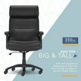 thumbnail image 6 of Click365 Classic Big & Tall Executive Office Chair Bonded Leather Black, 6 of 10