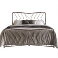 thumbnail image 3 of Home Design Rosette Twin Metal Bed – Pink, Durable Twin Bed, 3 of 10
