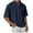 Dark Blue, variant on Summer Shirts for Men Plus Size Casual Sport Short Sleeve Solid Color Button-Up Polos Shirt S-2XL Men’s Clothes under $10 Dark Blue