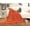 Orange, variant on Elegant Comfort Silky Soft Navy Blue Microfiber Bed Blanket, King Size - Machine Washable