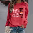 thumbnail image 1 of Pntutb - Sudadera de manga larga con estampado de Navidad y cuello redondo para mujer, blusa informal, tops Pntutb Pntutb-841, 1 of 4