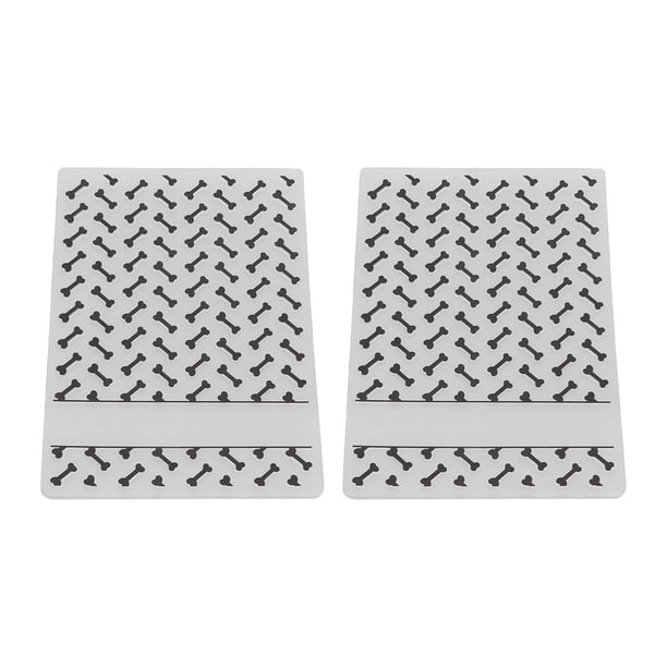 Carpetas con plantillas de relieve para bricolaje, 2 piezas de carpetas de relieve de plástico, plantillas de relieve, moldes de plantillas para manualidades de bricolaje, rendimiento sólido