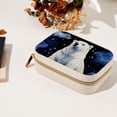 thumbnail image 7 of Starry Polar Bear Velvet Portable Travel Organizer with Removable Compartment – Gift Idea, Jewelry Organizer, Storage Box, and Bracelet Holder, 7 of 7