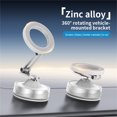 thumbnail image 3 of Magnetic Car Phone Holder Mount Black Foldable 360 Rotating Suction Cup Dashboard Holder Adjustable Stand Universal For Cell Phones J-417 Black, 3 of 8