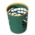 thumbnail image 5 of Garbage Container Round Durable Toilet Waste Bins for Toilet Bathroom Office green, 5 of 6