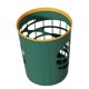 thumbnail image 2 of Cubo de basura, botes de basura, cubo de basura sin tapa redondo de 12 litros de capacidad para desechos de inodoro verde, 2 of 9
