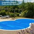thumbnail image 6 of WYDK 12Mil Solar Pool Cover 12FT Round Solar Blanket for Inground Pool and Above-Ground Swimming Pool, Blue (12'), 6 of 7