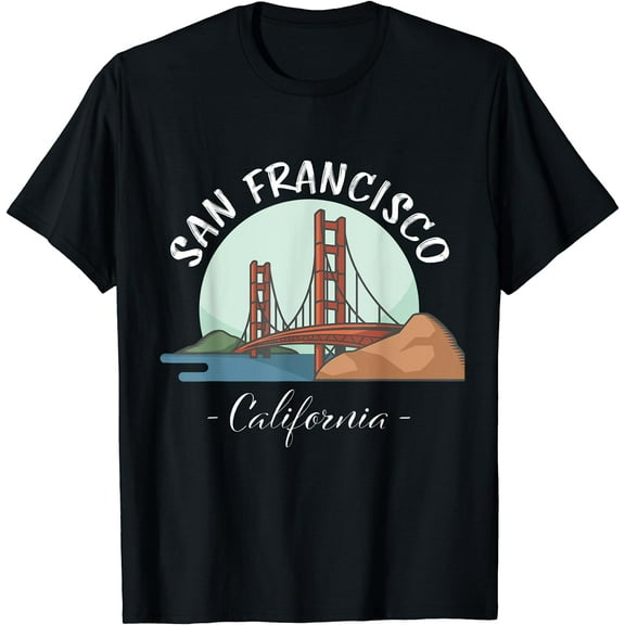 California - San Francisco Gift| Golden Gate Bridge Souvenir T-Shirt