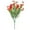 Red, variant on VMWMSSR 14.5" Uv Resistant Artificial Flower Stems, Floral Bouquet With Greenery For Indoor Home Decor, Outdoor Garden, Vase Arrangements & Wedding(Watermelon Red-14.5")