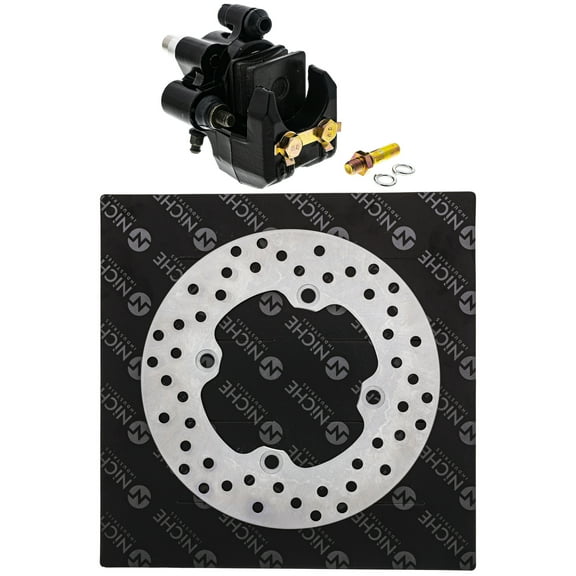 Niche Rear Right Break Rotor Caliper Kit for Arctic Cat Suzuki Kawasaki KFX400 MK1007843