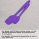 thumbnail image 5 of Silicona Espátula Juego 2uds Calor Resistente Cocina Goma Tornero Anti-adherente Espátula para Cocinar Hornear y Mezclar Púrpura, 5 of 7