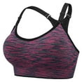 thumbnail image 6 of 2 Pack Women's High Impact Sports Bras - Seamless Yoga Running Vest with Adjustable Straps (S-XL), 6 of 6