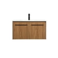 thumbnail image 3 of 36 inch single bathroom vanity in walnut brown, 3 of 8