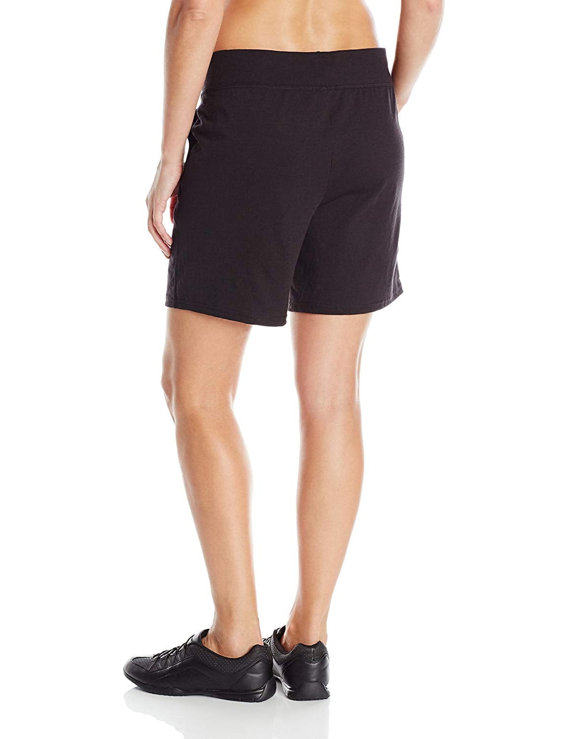 Hanes Womens Jersey Short, Black 