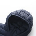 thumbnail image 4 of Curuila Toddler Boys Girls Coats Long Sleeve Solid Hooded Zipper Jacket Mid-Length Outwear Navy Size 6-7 Years, 4 of 8