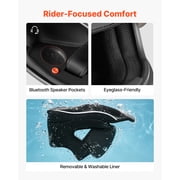 KFFKFF Full Face Motorcycle Helmet, Lightweight and Comfortable Adult Motocross Helmet with Clear Visor, Suitable for Street and Dirt Bikes - DOT Certified (M Size)