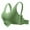 Green, variant on Bras! Ashirexll Womens Push Up Bra, Racerback Wireless Plus Size Sexy Traceless Seamless Thin Style Non Steel Ring Sagging Sports Bra Khaki 4XL