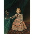 thumbnail image 2 of Helene Schjerfbeck 15x18 Black Ornate Wood Framed Double Matted Museum Art Print Titled - Infanta Maria Teresia, Copy After Velazquez (1894), 2 of 5