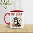 thumbnail image 3 of Happy New Year with Bernese Mountain Dog Fireworks Holiday Xmas Winter 2025 11oz Accent Two-tone Mug Berner Lover Gifts Coffee Tea Cup - 00025, 3 of 5