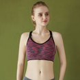 thumbnail image 2 of Sports Bra for Women Space Dye Racerback Removable Pads for Yoga Running Fitness Workout, 2 of 4