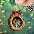 thumbnail image 7 of NOVELAR Festive Owl Tree Ornament, 3.1 inch Acrylic Handmade Decoration, Brings a Warm Holiday Atmosphere to Your Home Decor, 7 of 7