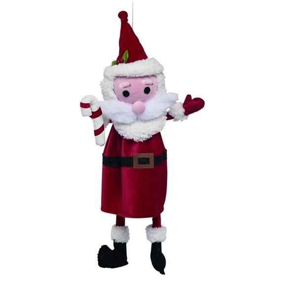 Transpac 21 Inch Red Christmas Dancing Santa Claus Decorative Figure for Holiday Cheer and Festive Decor